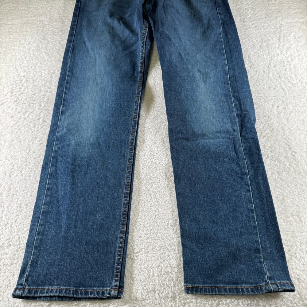 Men's Size 34x32 Levi 505 Regular Fit Denim Blue Jeans Medium Wash Clean - Picture 4 of 11